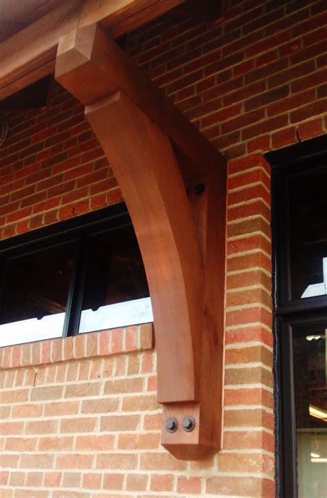 exterior architectural wood brackets